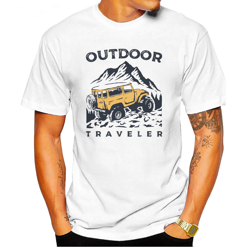 UTSQ0016606, ORGANİKSE, Outdoor Traveler, Baskılı Unisex Tişört