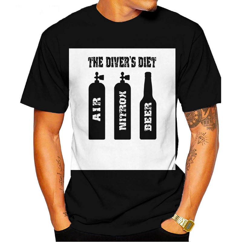 UTSD0041601, SCUBAPROMO, The Diver Diet, Baskılı Unisex Tişört