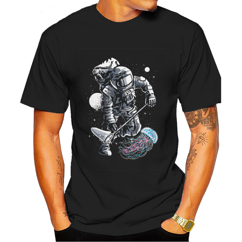 UTSD0000401, SCUBAPROMO, Astronaut Jellyfish, Baskılı Unisex Tişört