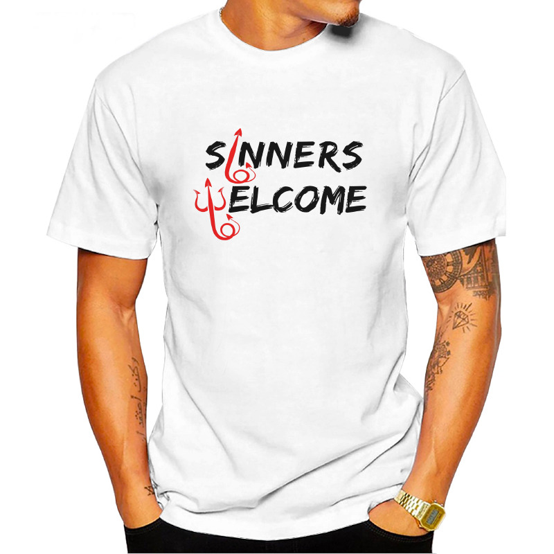 UTSY0062106, Scubapromo, Sinners Welcome, Baskılı Unisex Tişört
