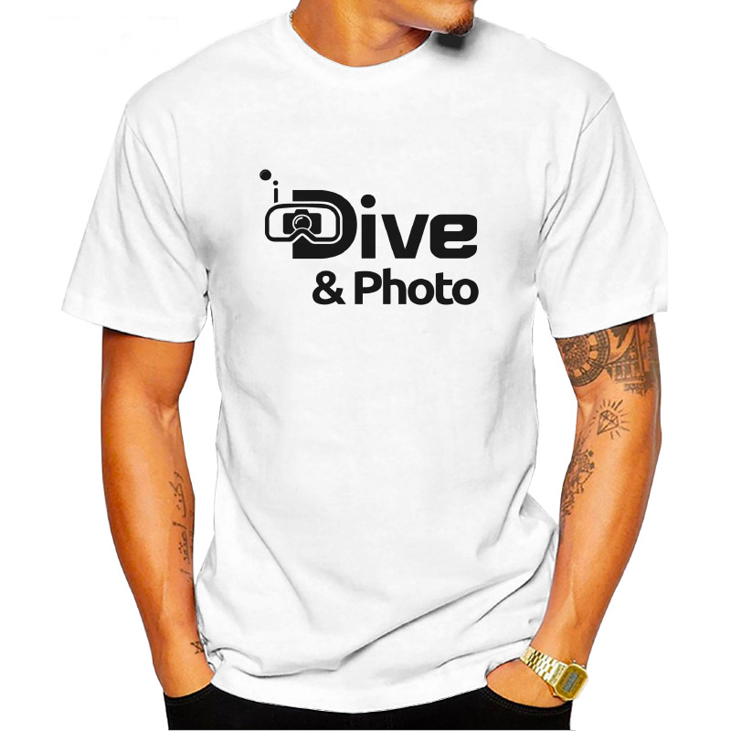 UTSD0044606, SCUBAPROMO, I Dive Photo, Baskılı Unisex Tişört