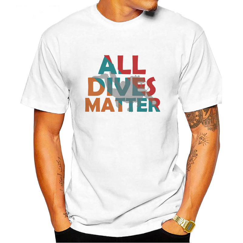 UTSD0049706, SCUBAPROMO, All Dives Matter, Baskılı Unisex Tişört