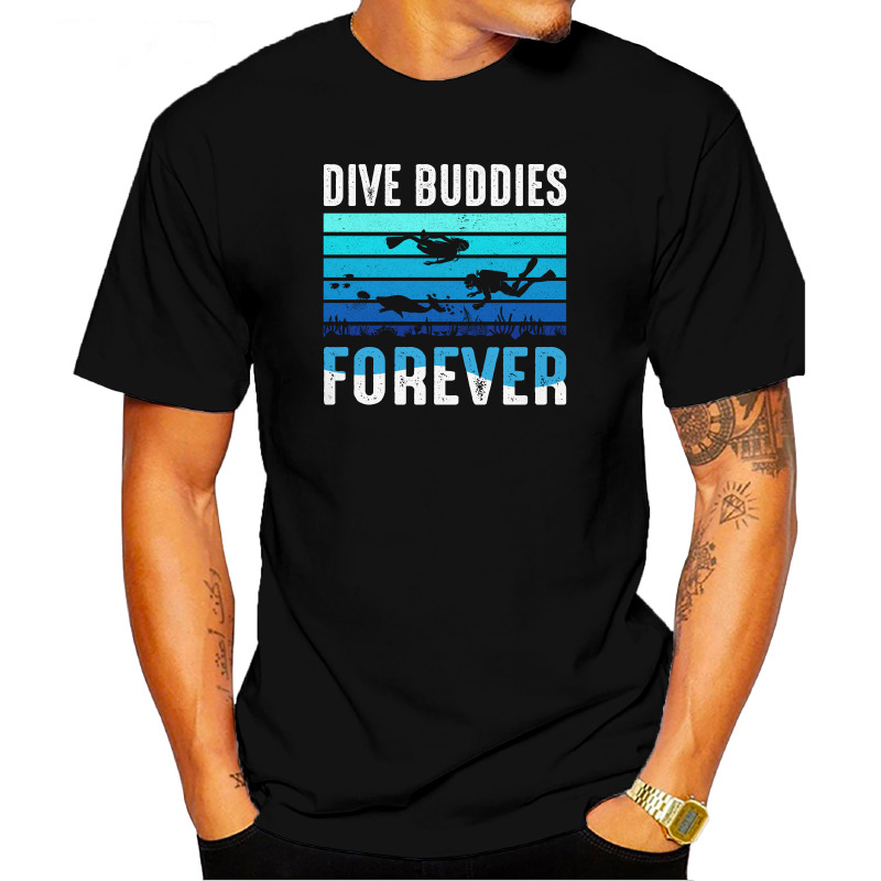 UTSD0051101, SCUBAPROMO, Dive Buddies Forever One, Baskılı Unisex Tişört