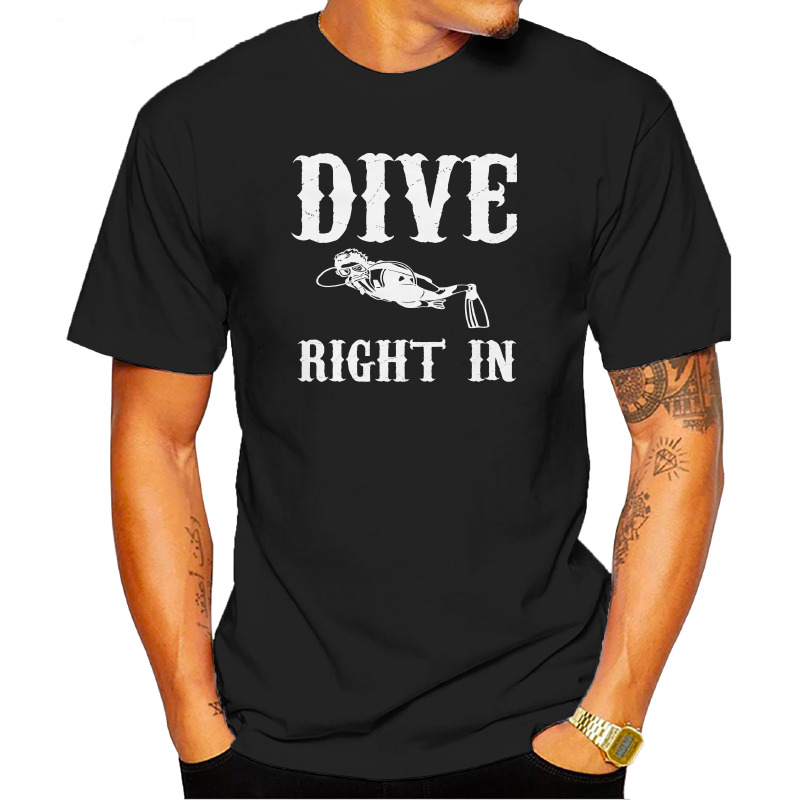 UTSD0051701, SCUBAPROMO, Dive Right In, Baskılı Unisex Tişört