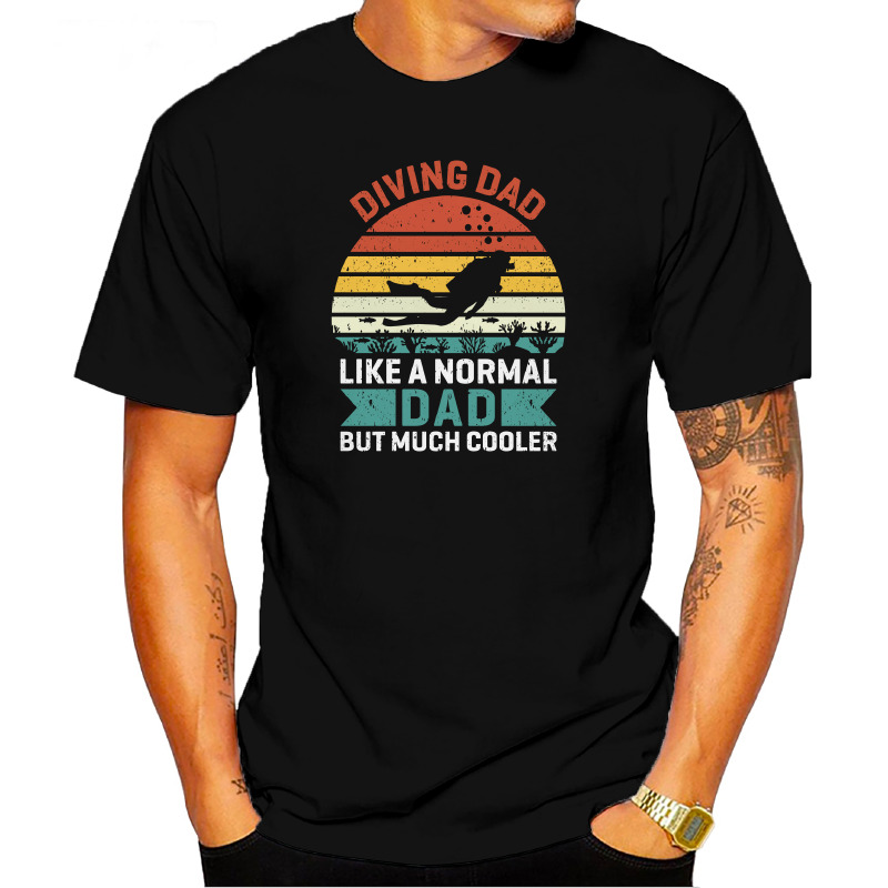 UTSD0052201, SCUBAPROMO, Diving Dad Like, Baskılı Unisex Tişört