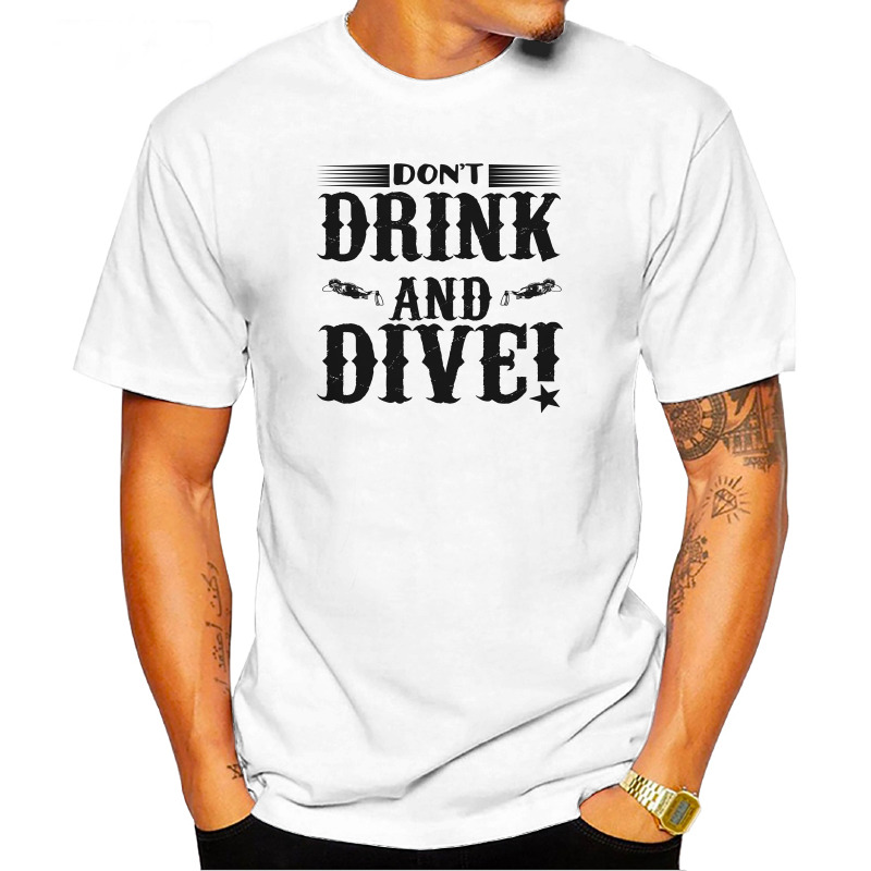 UTSD0053206, Scubapromo, Dont Drink And Dive!, Baskılı Unisex Tişört