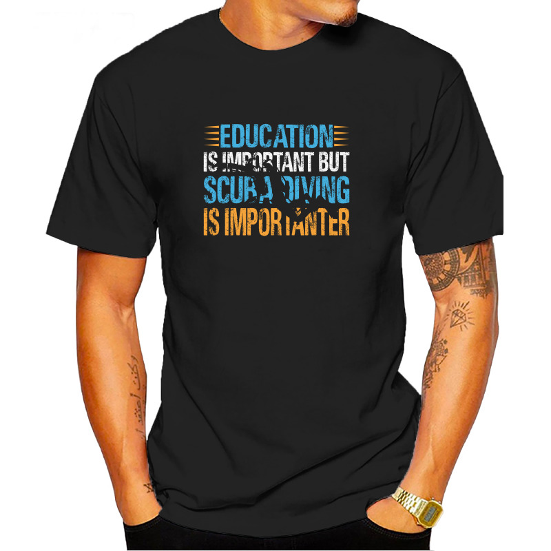 UTSD0053701, Scubapromo, Education Is Important, Baskılı Unisex Tişört