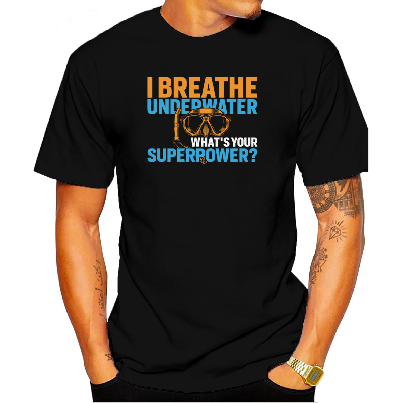 UTSD0054201, SCUBAPROMO, I Breathe Underwater One, Baskılı Unisex Tişört