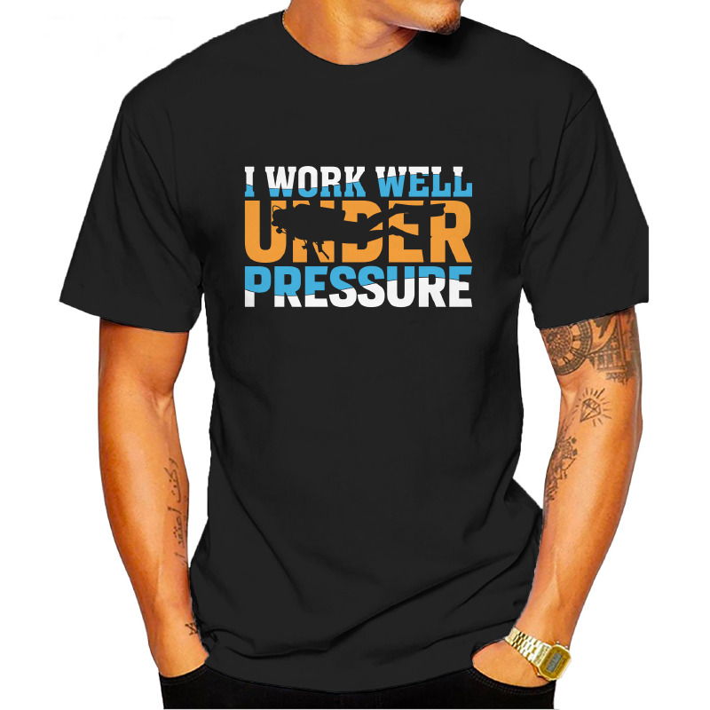 UTSD0055901, Scubapromo, I Work Well, Baskılı Unisex Tişört