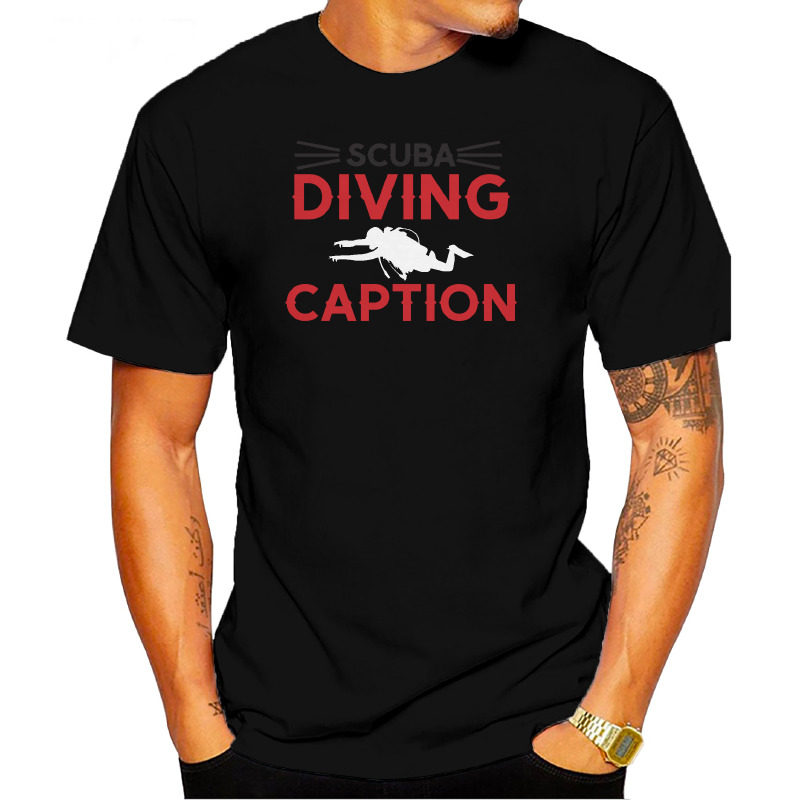 UTSD0058401, SCUBAPROMO, Scuba Diving Caption, Baskılı Unisex Tişört