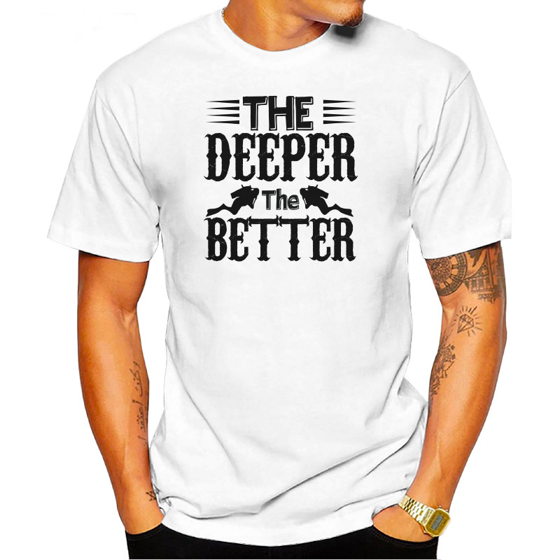 UTSD0059206, Scubapromo, The Deeper The Better, Baskılı Unisex Tişört