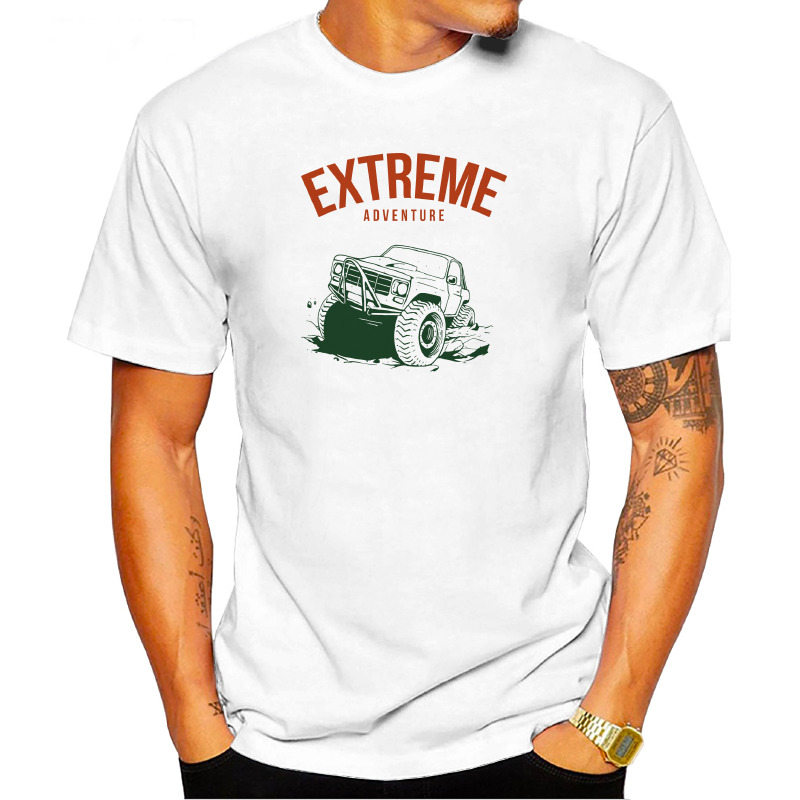 UTSQ0001906, ORGANİCSE, Extreme Adventure, Baskılı Unisex Tişört