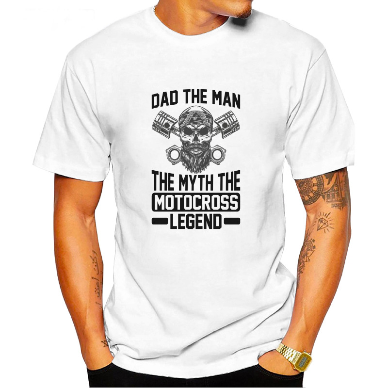 UTSY0102906, Scubapromo, Dad The Man The Myth The Motocross, Baskılı Unisex Tişört