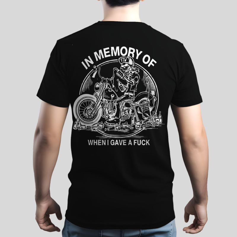UTAA0002301, SCUBAPROMO, In Memory, Baskılı Sırt Baskılı Unisex Tişört