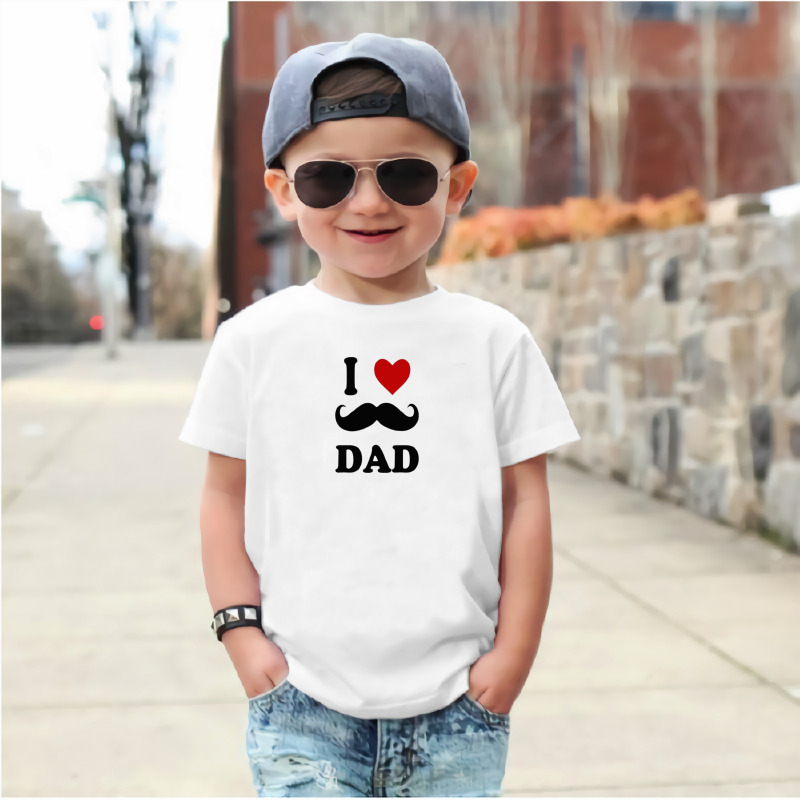 CTSB0003006, ORGANİKSE, I Love Dad, Baskılı Çocuk Tişört
