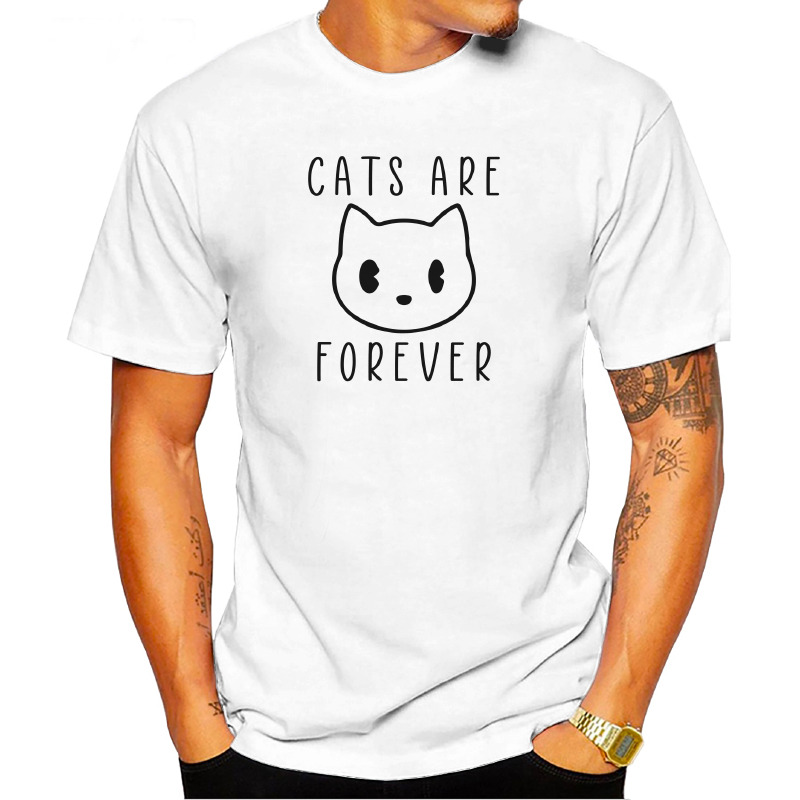 UTSY0146306, ORGANİKSE, Cats Are Forever, Baskılı Unisex Tişört