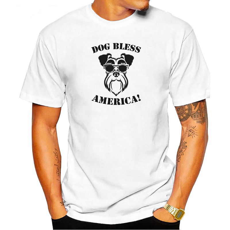 UTSY0147706, ORGANİKSE, Dog Bless America, Baskılı Unisex Tişört