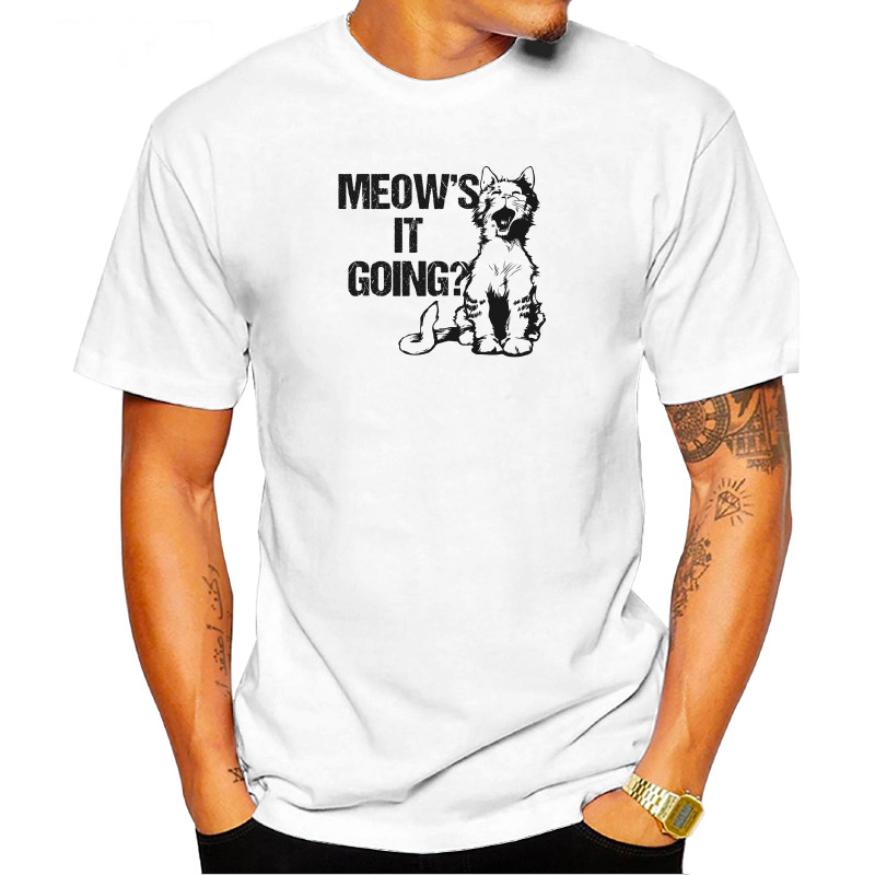 UTSY0150906, ORGANİKSE, Meow S It Going, Baskılı Unisex Tişört