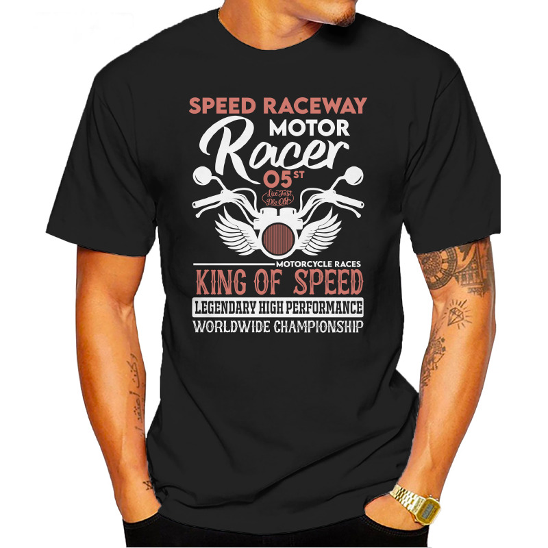UTSY0160301, ORGANİKSE, King Of Speed, Baskılı Unisex Tişört