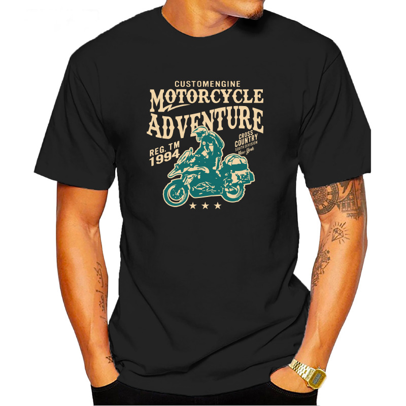 UTSY0161601, ORGANİKSE, Motorcyle Adventure, Baskılı Unisex Tişört