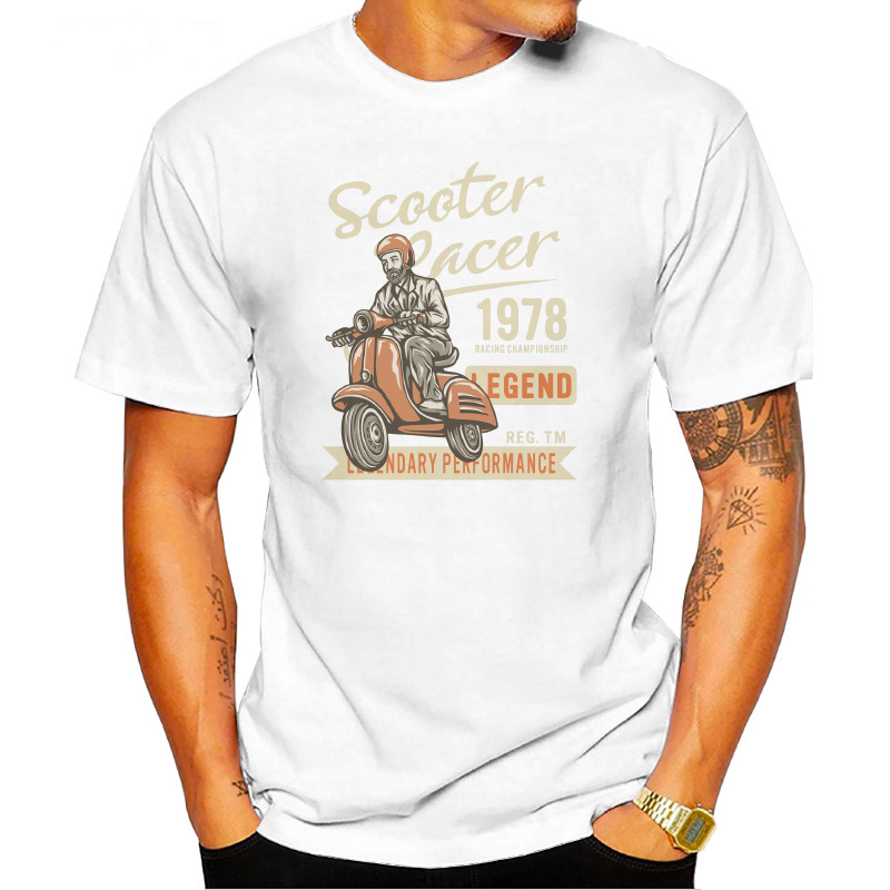 UTSY0163706, ORGANİCSE, Scooter Racer, Baskılı Unisex Tişört