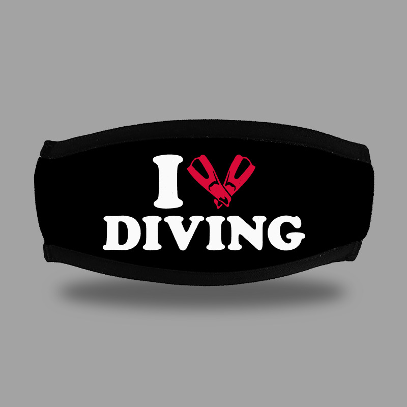 MSBD0205001, SCUBAPROMO, I Love Diving, Baskılı Maske Bandı