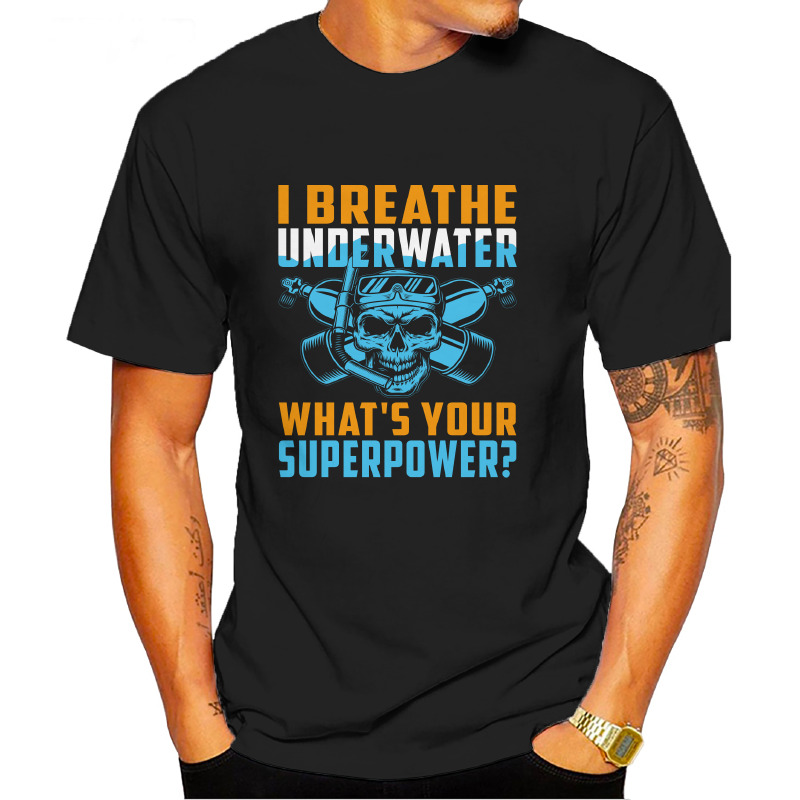 UTSD0039501, SCUBAPROMO, I Breathe Underwater, Baskılı Unisex Tişört